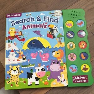 Kids Search & Find Animals Book - Multicolor